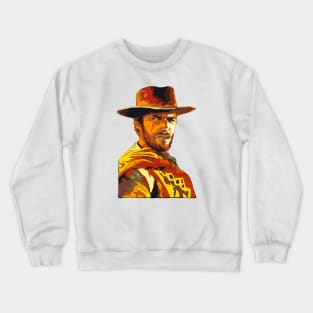 Clint Eastwood Pop Art Portrait Crewneck Sweatshirt